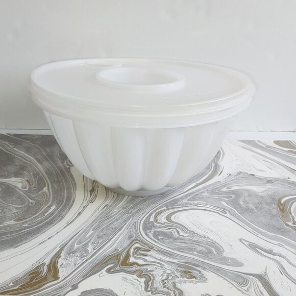 🆕 1960's Tupperware 'Par-T-Jel Jello Mold 4 Pieces Star Cap Original Retro USA - Picture 8 of 12